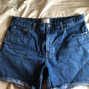 Everlane denim shorts.